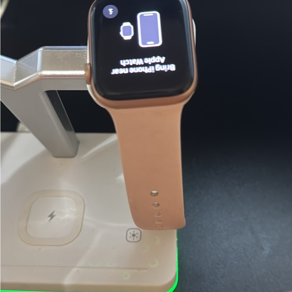 Apple Smartwatch with Pink Band